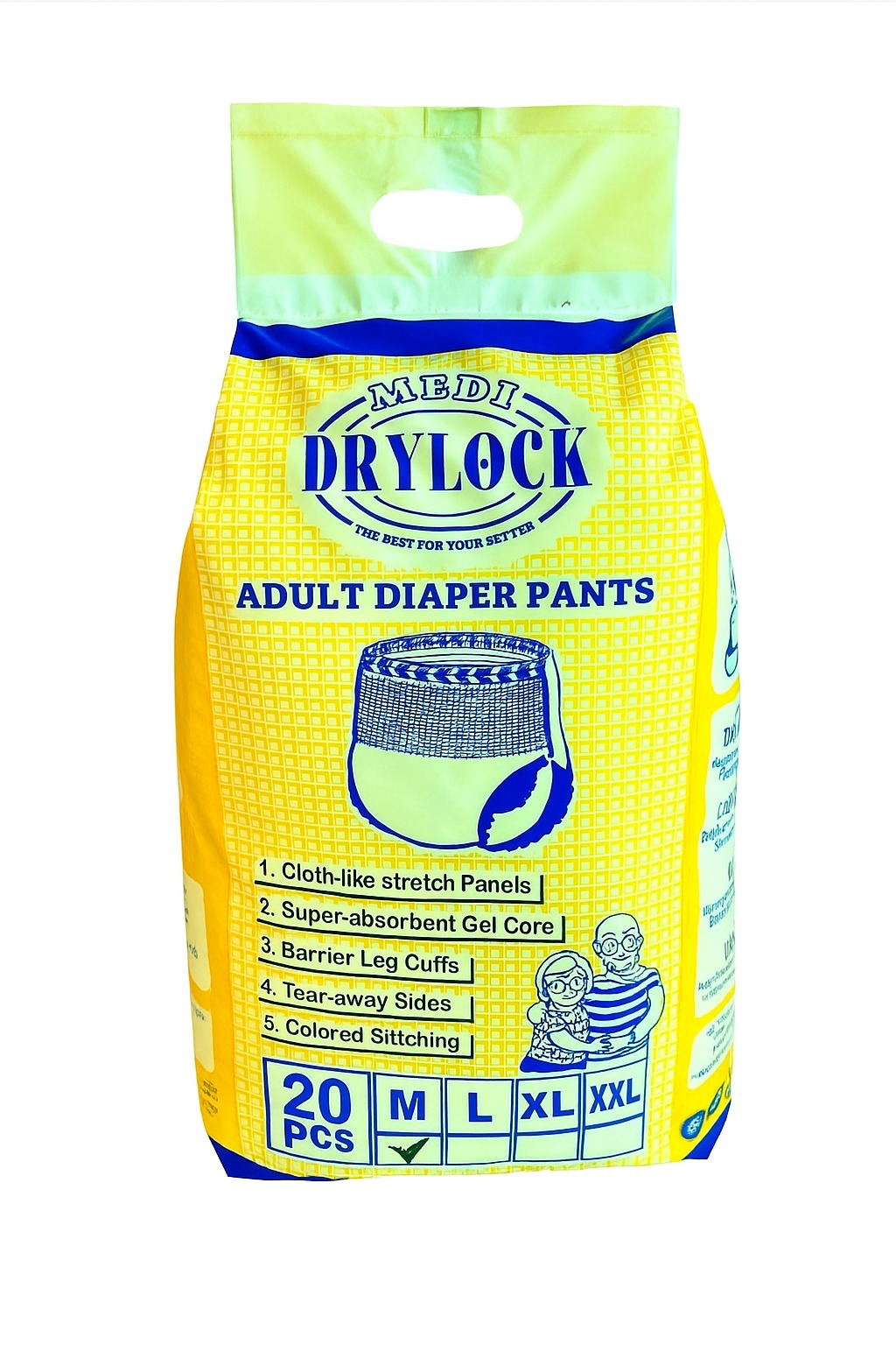 Size "M" 20 PCS  Standard Quality Adult Pull-ups