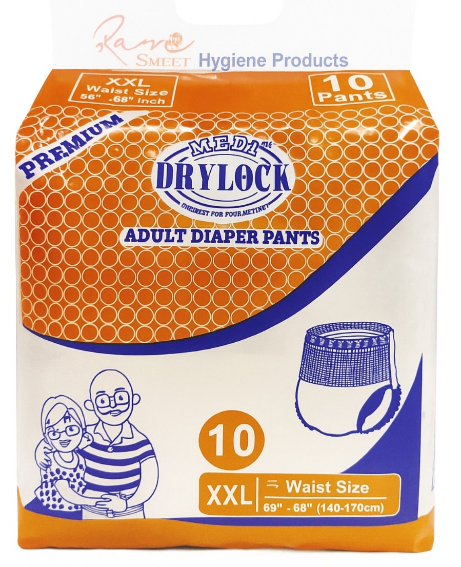 Size “XXL” Premium Drylock Adult-Pull-UPS 10 PCS