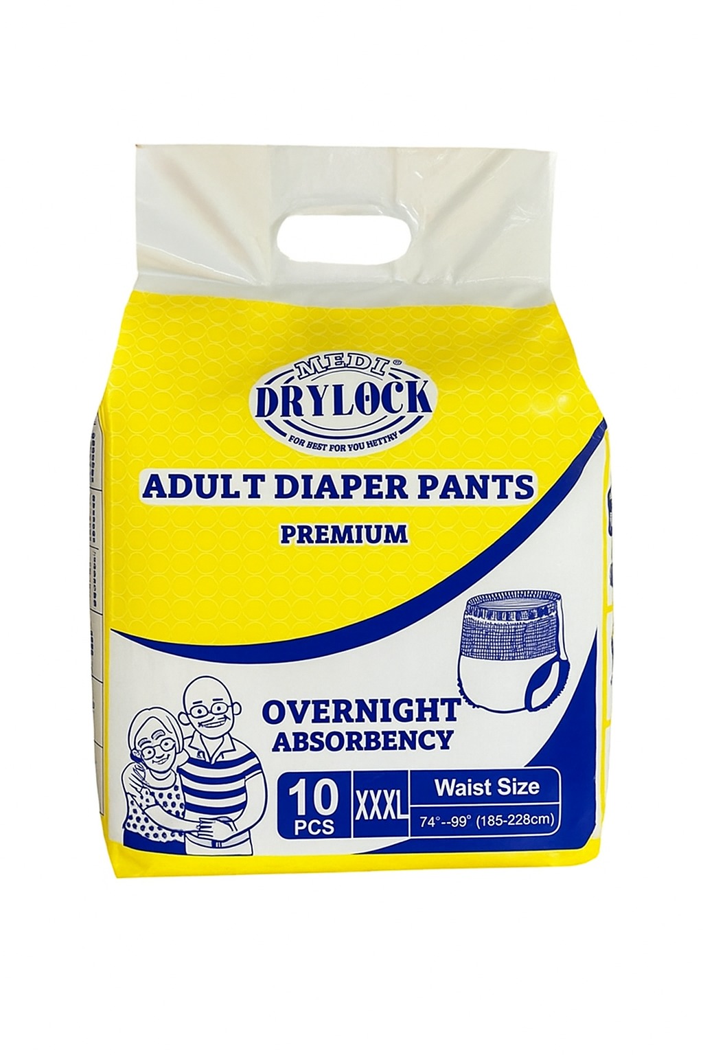 Size “XXXL” Premium Drylock Adult-Pull-UPS 10 PCS